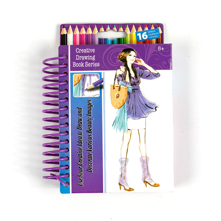 Sketch Book - Spiral Book Modern Girl