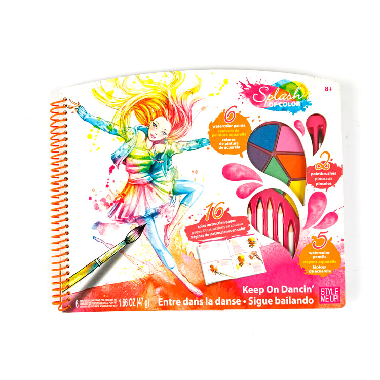 Спіральна книга - Sketch Book Colorful Girl